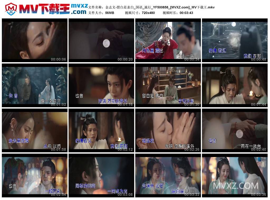 金志文-留白是表白_国语_流行_YF500858